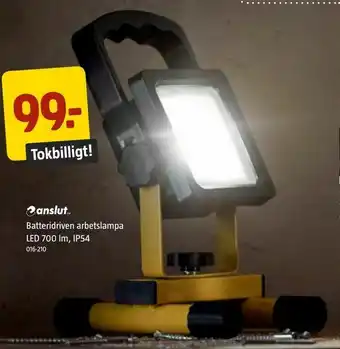 Jula Batteridriven arbetslampa LED 700 lm, IP54 erbjuda
