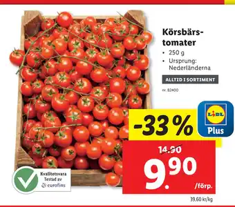 Lidl Körsbärstomater erbjuda