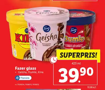 Lidl Fazer glass erbjuda