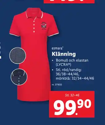 Lidl Klänning erbjuda