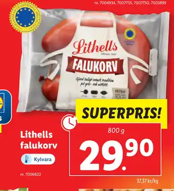 Lidl Lithells falukorv erbjuda