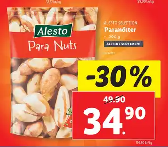 Lidl Paranötter erbjuda