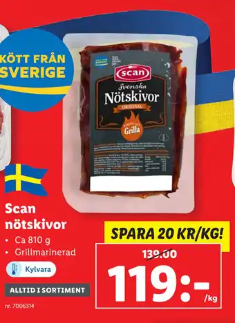 Lidl Scan nötskivor erbjuda