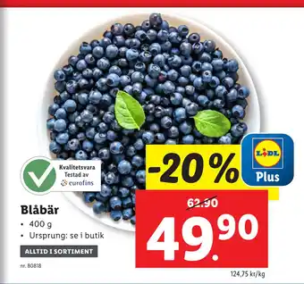 Lidl Blåbär erbjuda