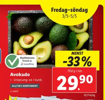 Lidl Avokado erbjuda