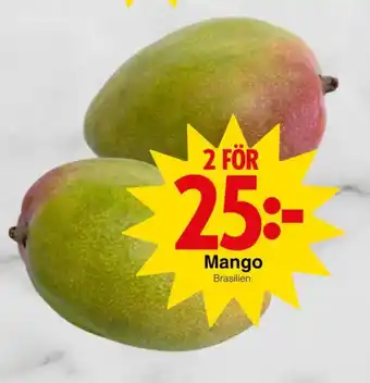 Matöppet Mango erbjuda