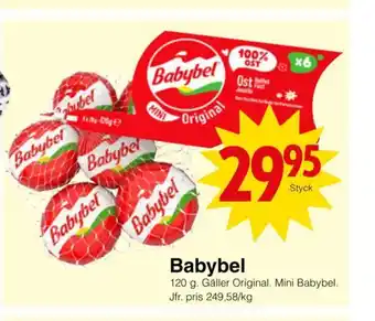 Matöppet Babybel erbjuda