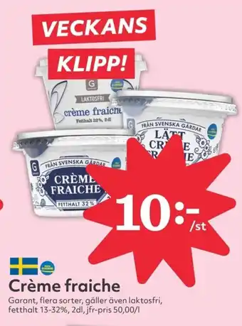 Hemköp Crème fraiche erbjuda