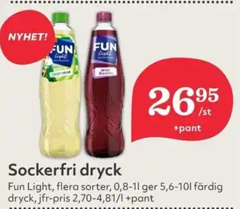 Hemköp Sockerfri dryck erbjuda