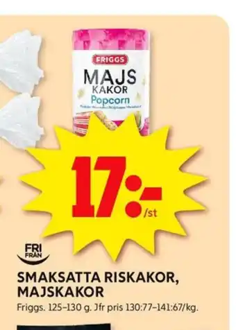 ICA Kvantum Friggs majskakor erbjuda