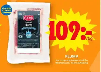 ICA Maxi Scan pluma erbjuda