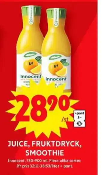 ICA Maxi Innocent juice erbjuda