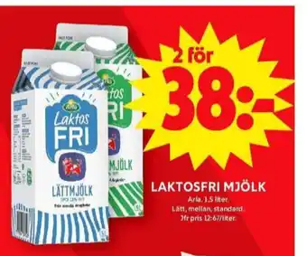 ICA Maxi Arla lättmjölk erbjuda