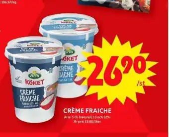 ICA Maxi Arla köket crème fraiche erbjuda