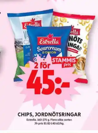 ICA Maxi Estrella chips erbjuda