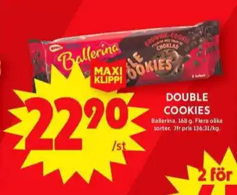 ICA Maxi Ballerina kaffekex erbjuda