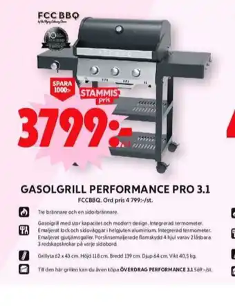 ICA Maxi Fcc bbq gasolgrill erbjuda