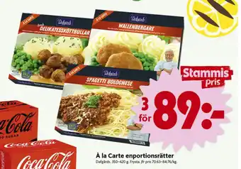 ICA Nära Dafgårds färdigrätter erbjuda