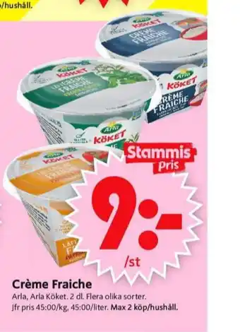 ICA Supermarket Arla crème fraiche erbjuda