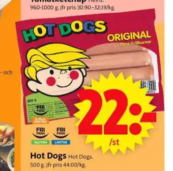 ICA Supermarket Scan hot dogs erbjuda