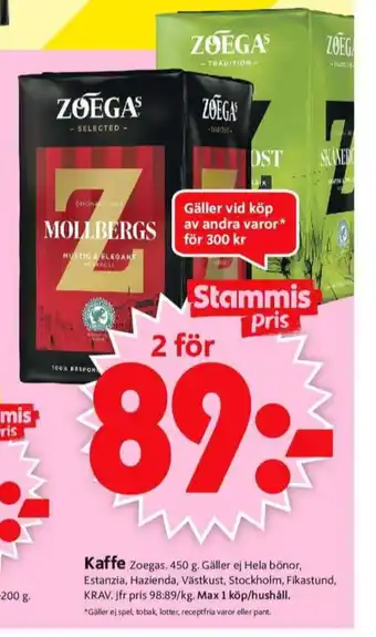 ICA Supermarket Mollbergs blanding kaffe malet erbjuda