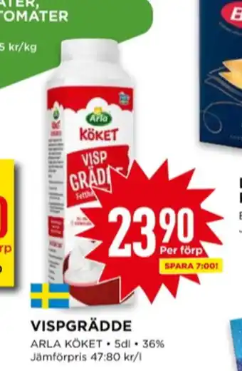 Willys Arla köket vispgrädde erbjuda