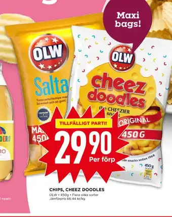 Willys Olw chips saltade erbjuda