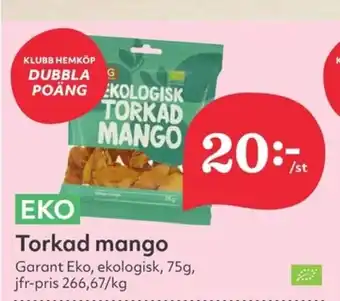Hemköp Torkad mango erbjuda