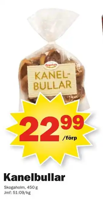 Pekås Skogaholm Kanelbullar 450g erbjuda