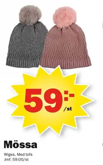 Pekås Wiges Mössa erbjuda