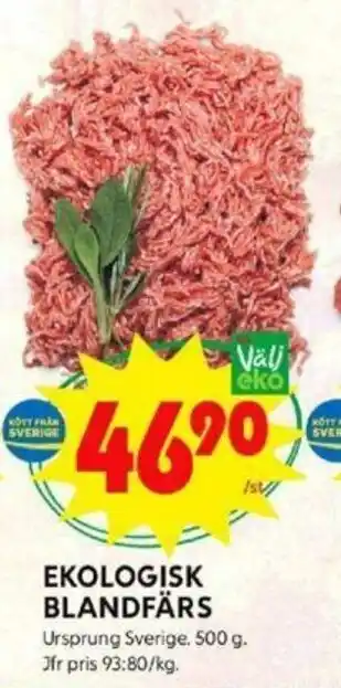 Ekologisk Blandfärs 500g
