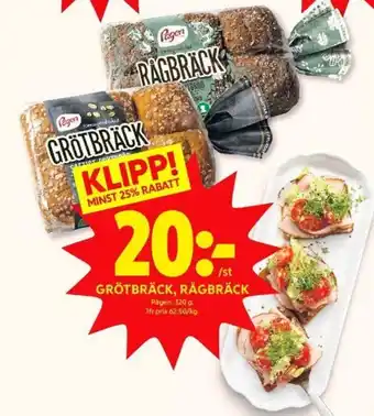 Pågen Grötbräck, Rågbräck 320g