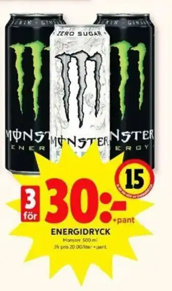 Monster Energydryck 500ml