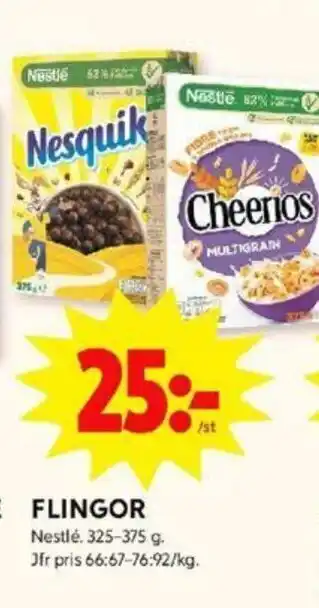 Nestlé Flingor 325-375g