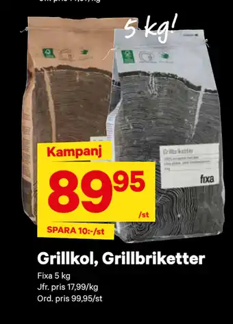 City Gross Grillkol, Grillbriketter erbjuda