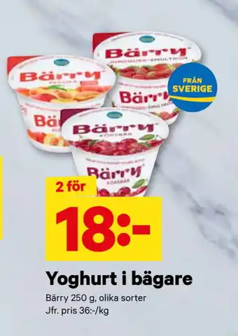 City Gross Yoghurt i bägare erbjuda