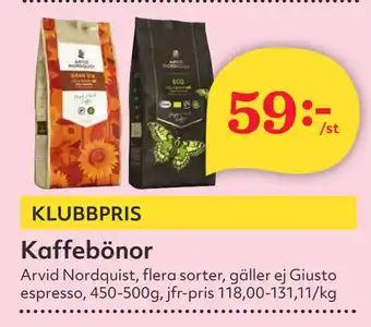 Hemköp Kaffebönor erbjuda