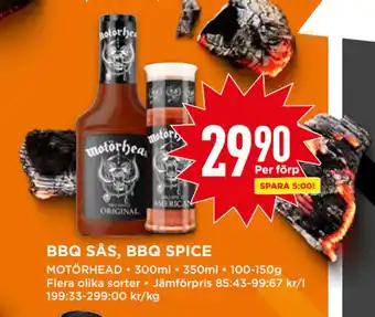 Willys BBQ SÅS, BBQ SPICE erbjuda