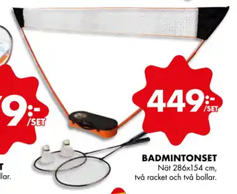 ÖoB BADMINTONSET erbjuda