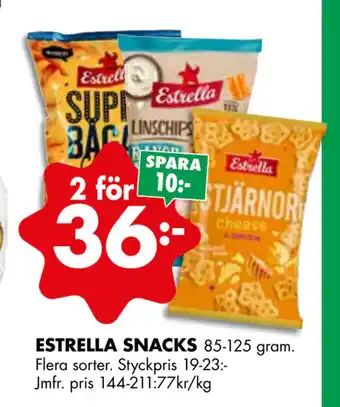 ÖoB ESTRELLA SNACKS erbjuda