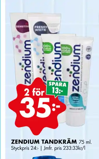 ÖoB ZENDIUM TANDKRÄM erbjuda