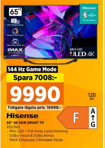 Power 65 4K HDR SMART TV erbjuda