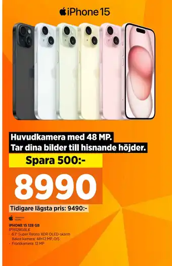 Power IPHONE 15 128 GB erbjuda