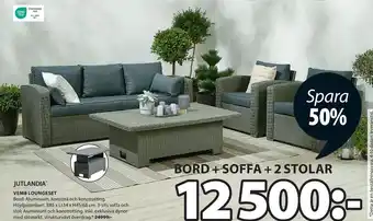 JYSK BORD + SOFFA + 2 STOLAR erbjuda