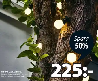 JYSK FESTING LED LJUSSLINGA erbjuda