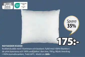 JYSK NOTODDEN KUDDE erbjuda