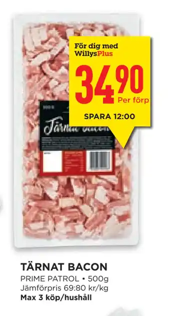 Willys Hemma TÄRNAT BACON erbjuda