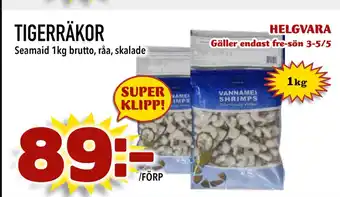 Nya Pulsen TIGERRÄKOR erbjuda