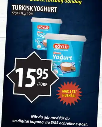 Matvärlden Tensta TURKISK YOGHURT erbjuda