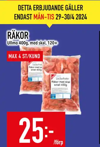 Matdax RÄKOR erbjuda